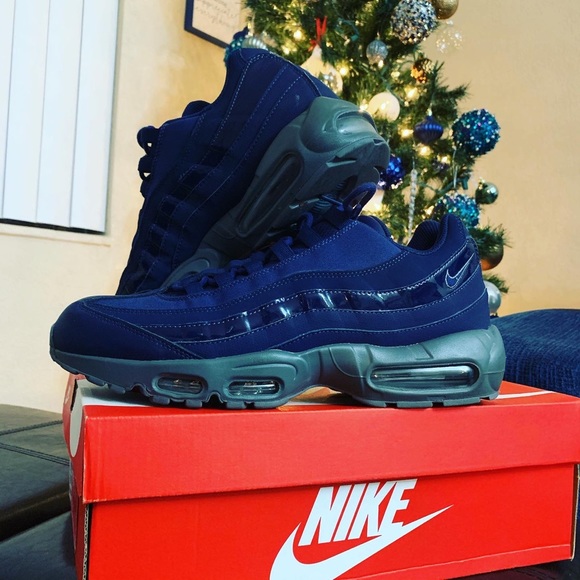 🛥Nike Navy Blue Gray AirMax 95🛥 - Picture 1 of 2